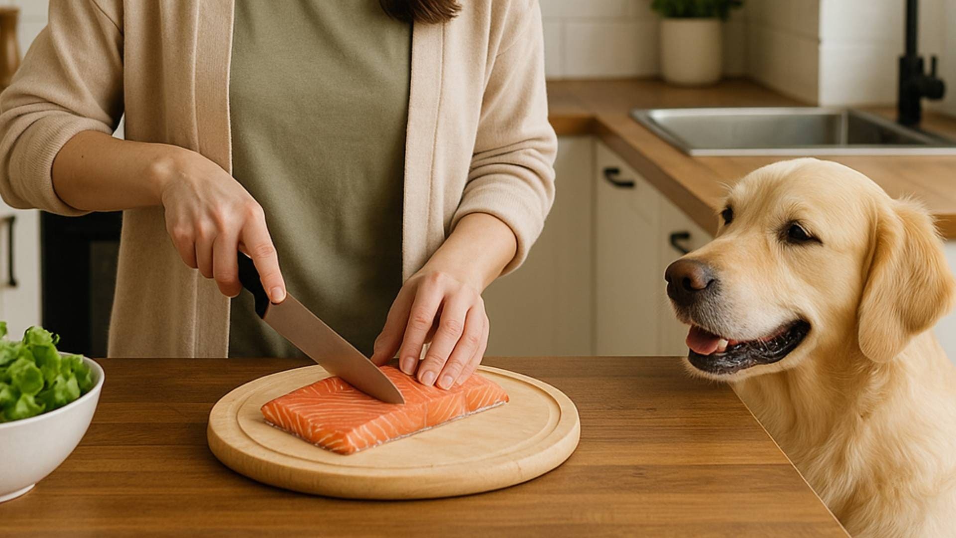 Receta casera para perros con salmón