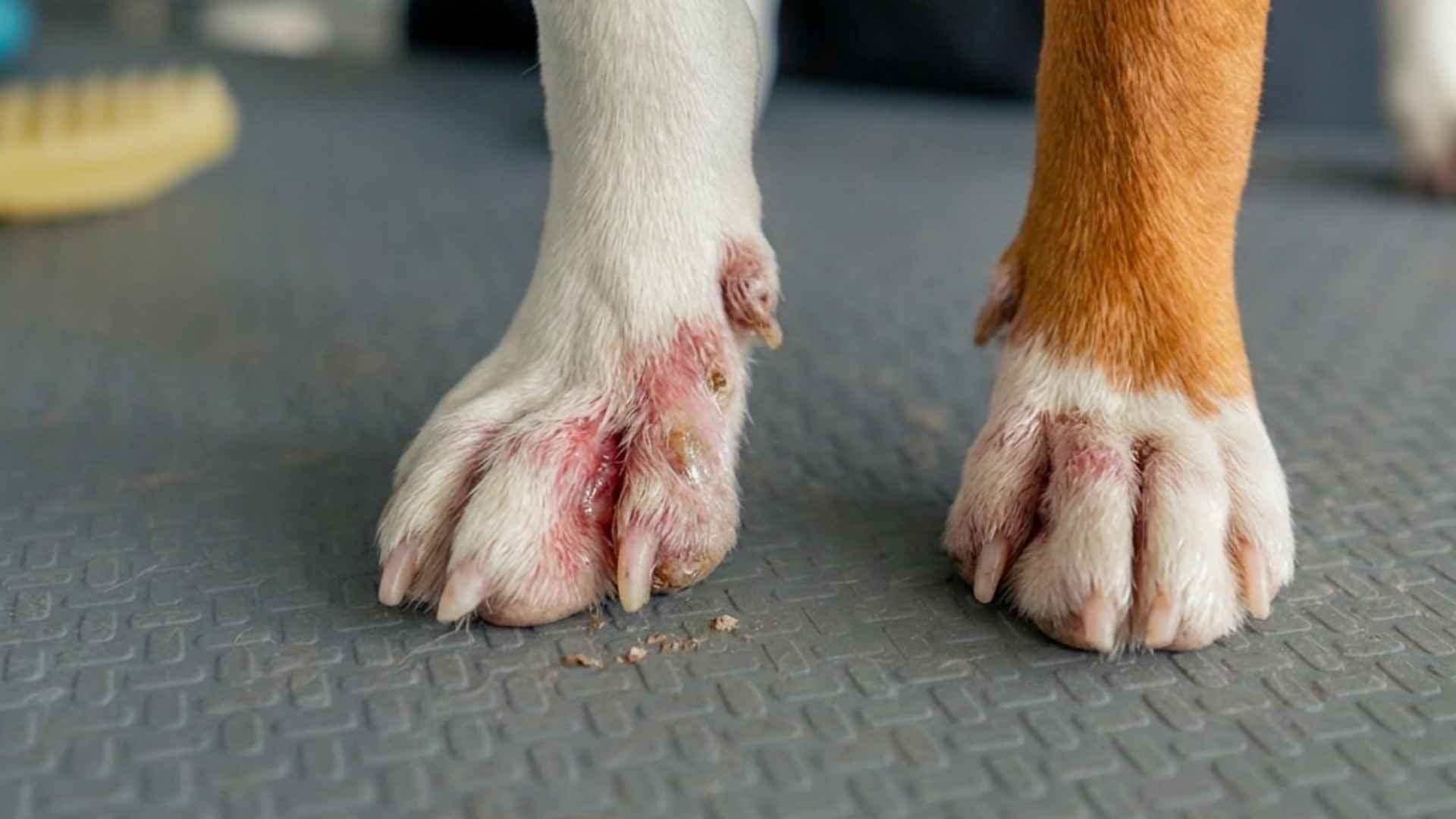 Pododermatitis en perros: qué es, por qué aparece y cómo afecta a sus patas