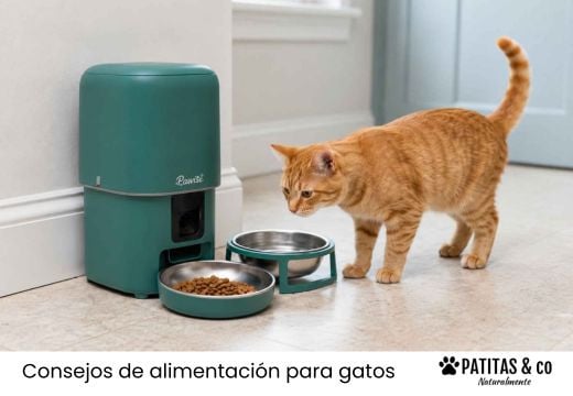 ¿Cómo acostumbrar a un gato al comedero automático sin asustarlo?